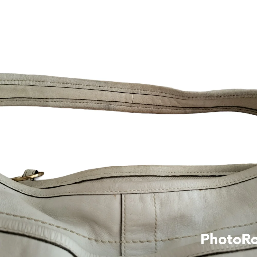 Large Coach white leather bag - Picture 2 of 16